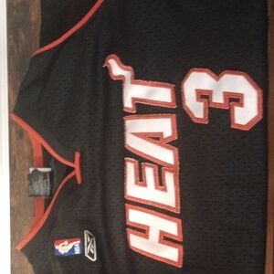 Black and Red Miami Heat Jersey